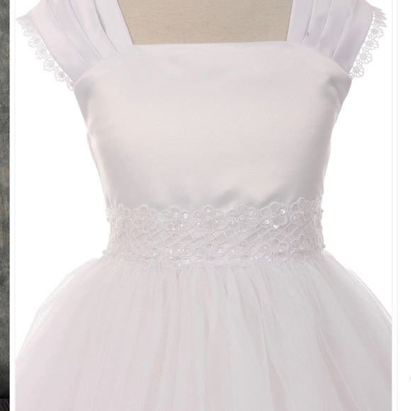Kid's Dream - Girls Special Occasion Dress - White - Size 15-16 - Picture 3 of 12